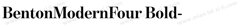 BentonModernFour Bold字体转换